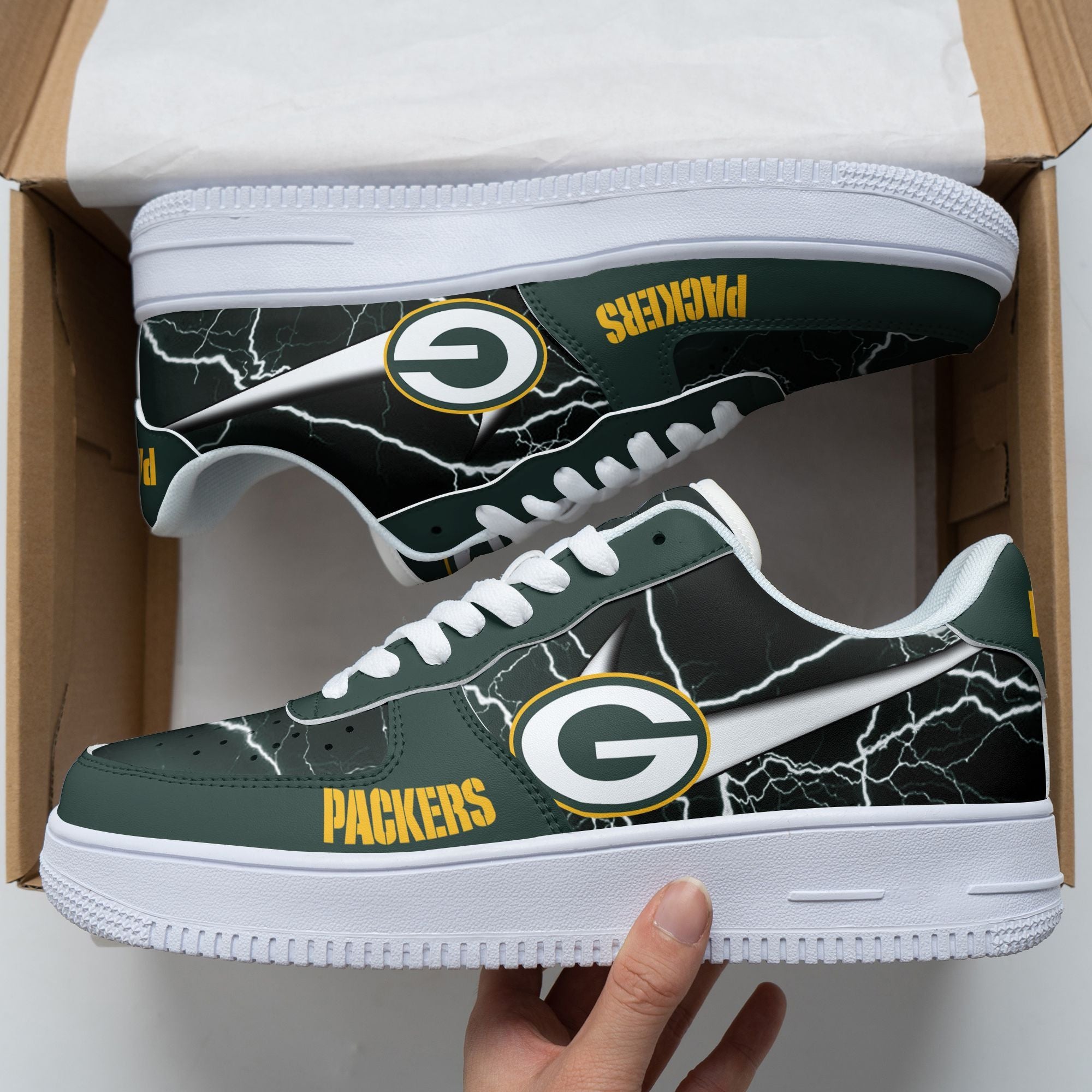 ideafootwear green bay packers nfl air low top sneakers shoes for men and women 8317 ererx