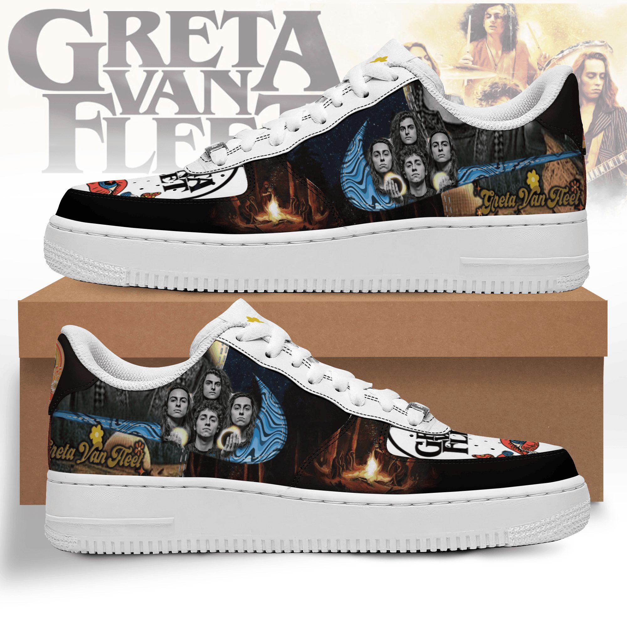 ideafootwear greta van fleet air low top sneakers shoes for men and women 7683 uovto