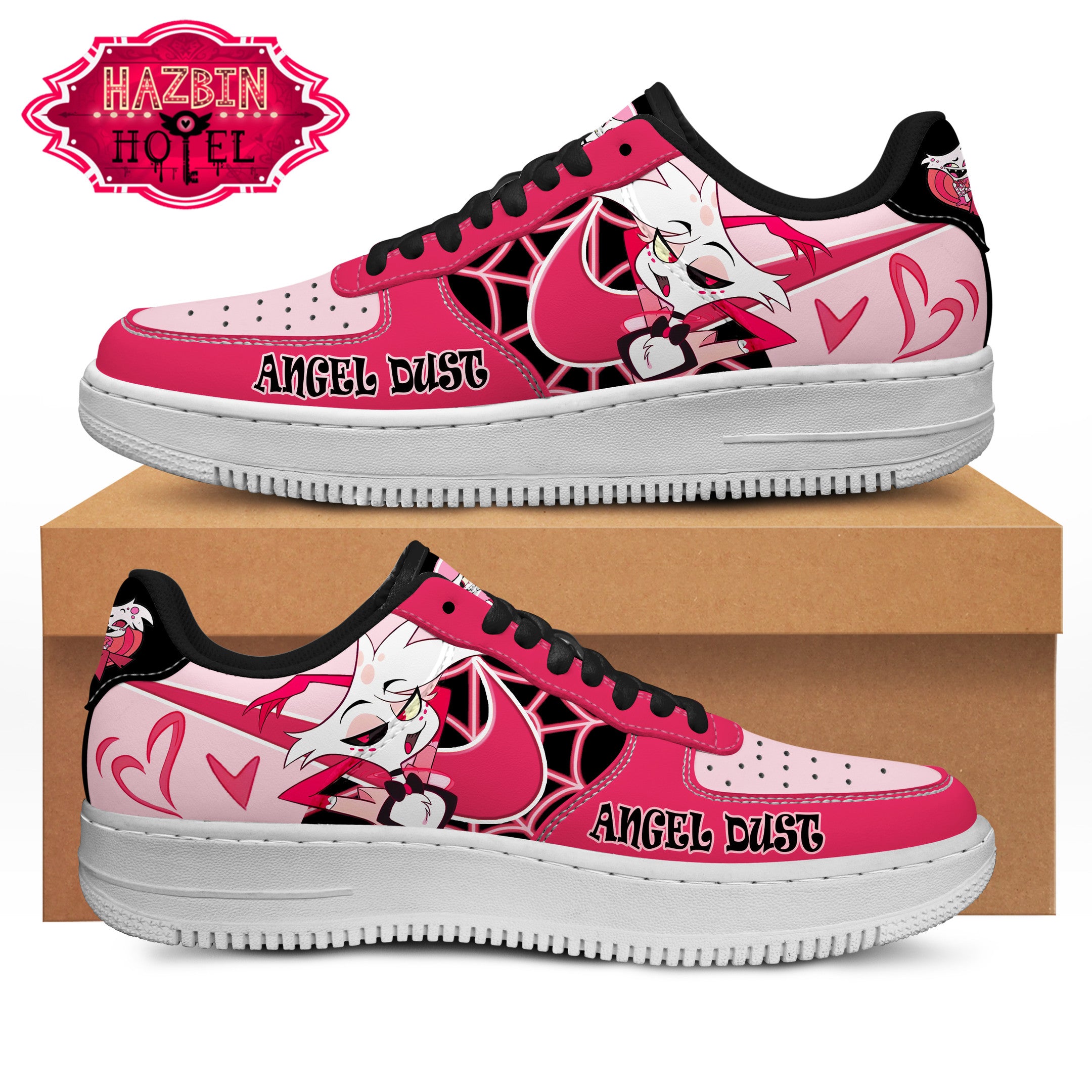 ideafootwear hazbin hotel air low top sneakers shoes for men and women 5365 vvxan