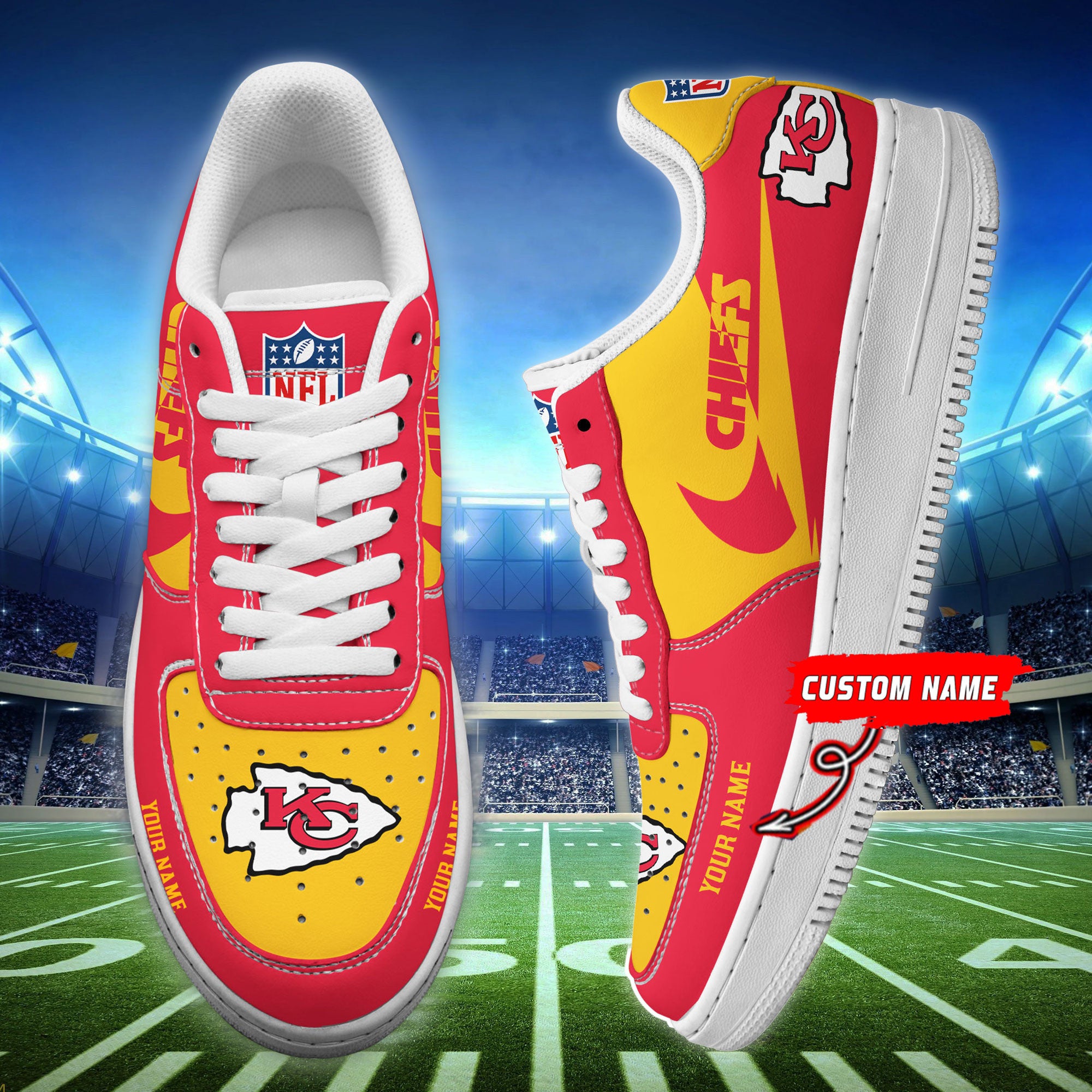 ideafootwear kansas city chiefs nfl air low top sneakers shoes for men and women 5907 ojo1m