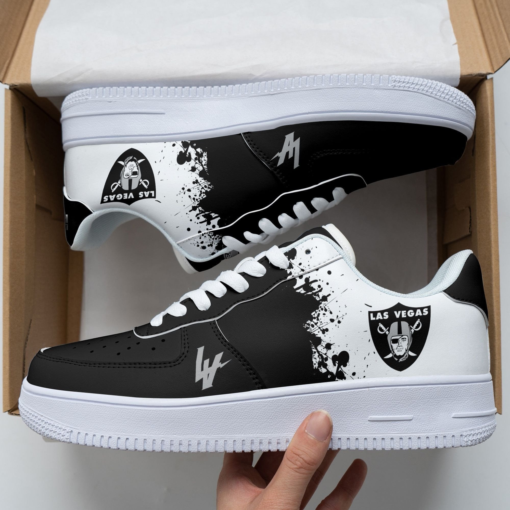 ideafootwear las vegas raiders nfl air low top sneakers shoes for men and women 1817 ynhew