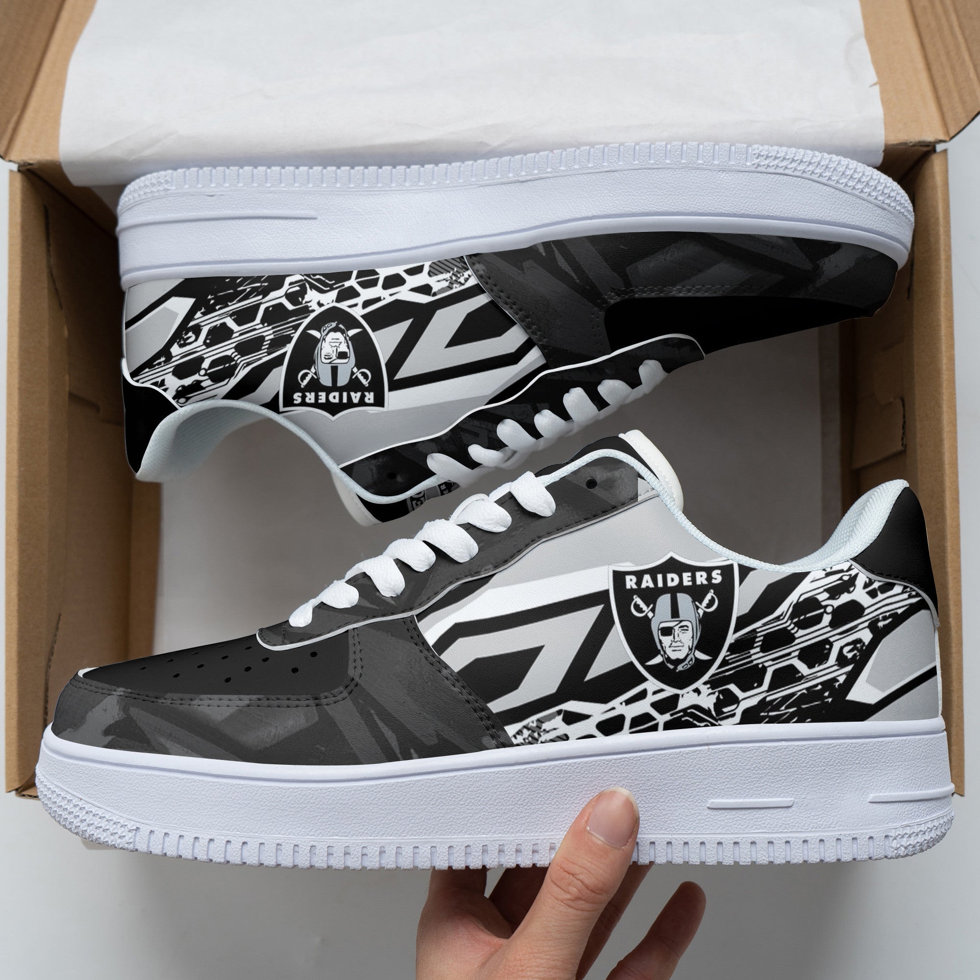 ideafootwear las vegas raiders nfl air low top sneakers shoes for men and women 2221 z8h8l