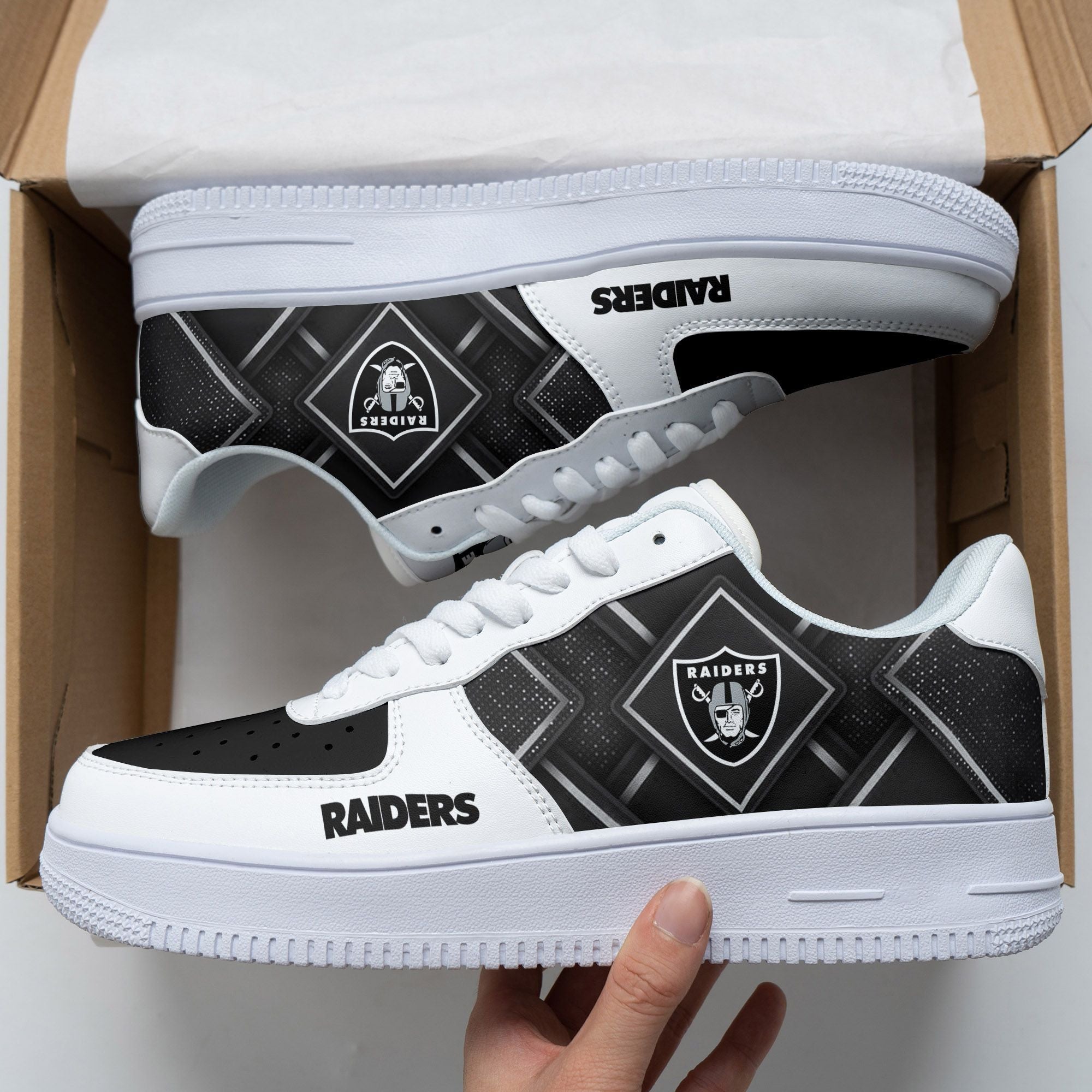 ideafootwear las vegas raiders nfl air low top sneakers shoes for men and women 4423 exyct