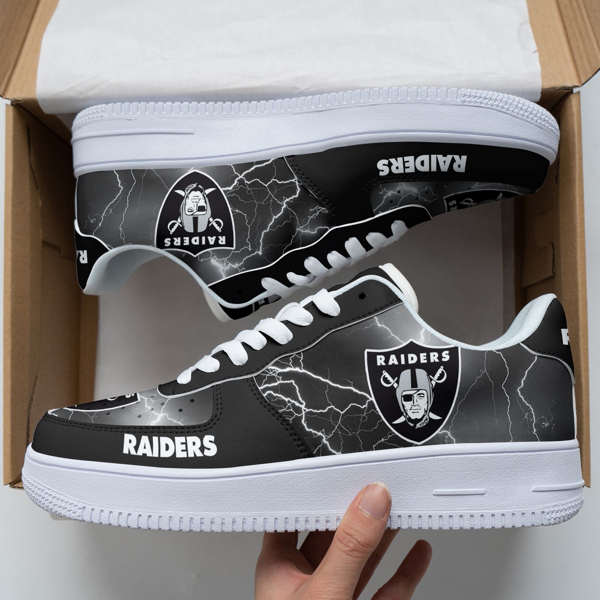 ideafootwear las vegas raiders nfl air low top sneakers shoes for men and women 4849 cwab6