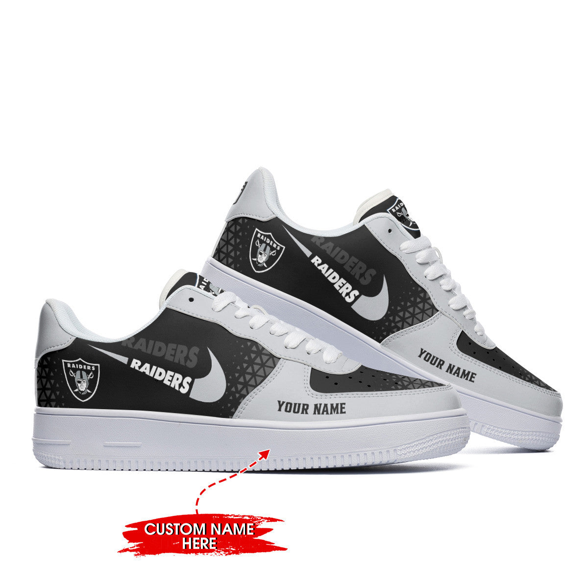 ideafootwear las vegas raiders nfl air low top sneakers shoes for men and women 7150 8ldy3