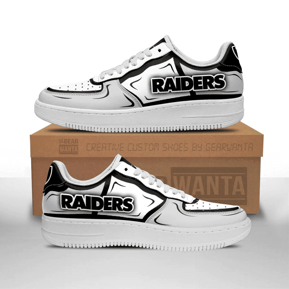 ideafootwear las vegas raiders nfl air low top sneakers shoes for men and women 8817 ybdof