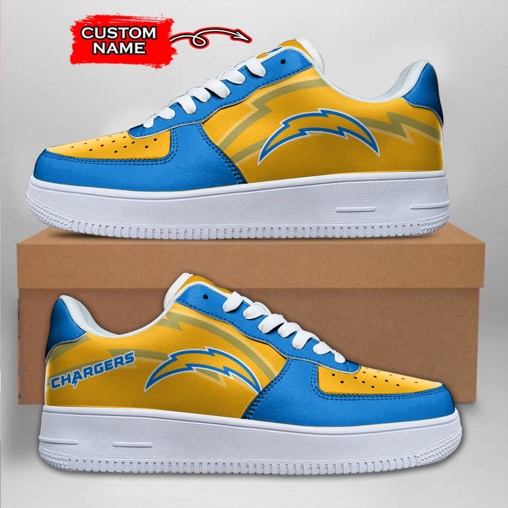 ideafootwear los angeles chargers nfl air low top sneakers shoes for men and women 3272 mor8o