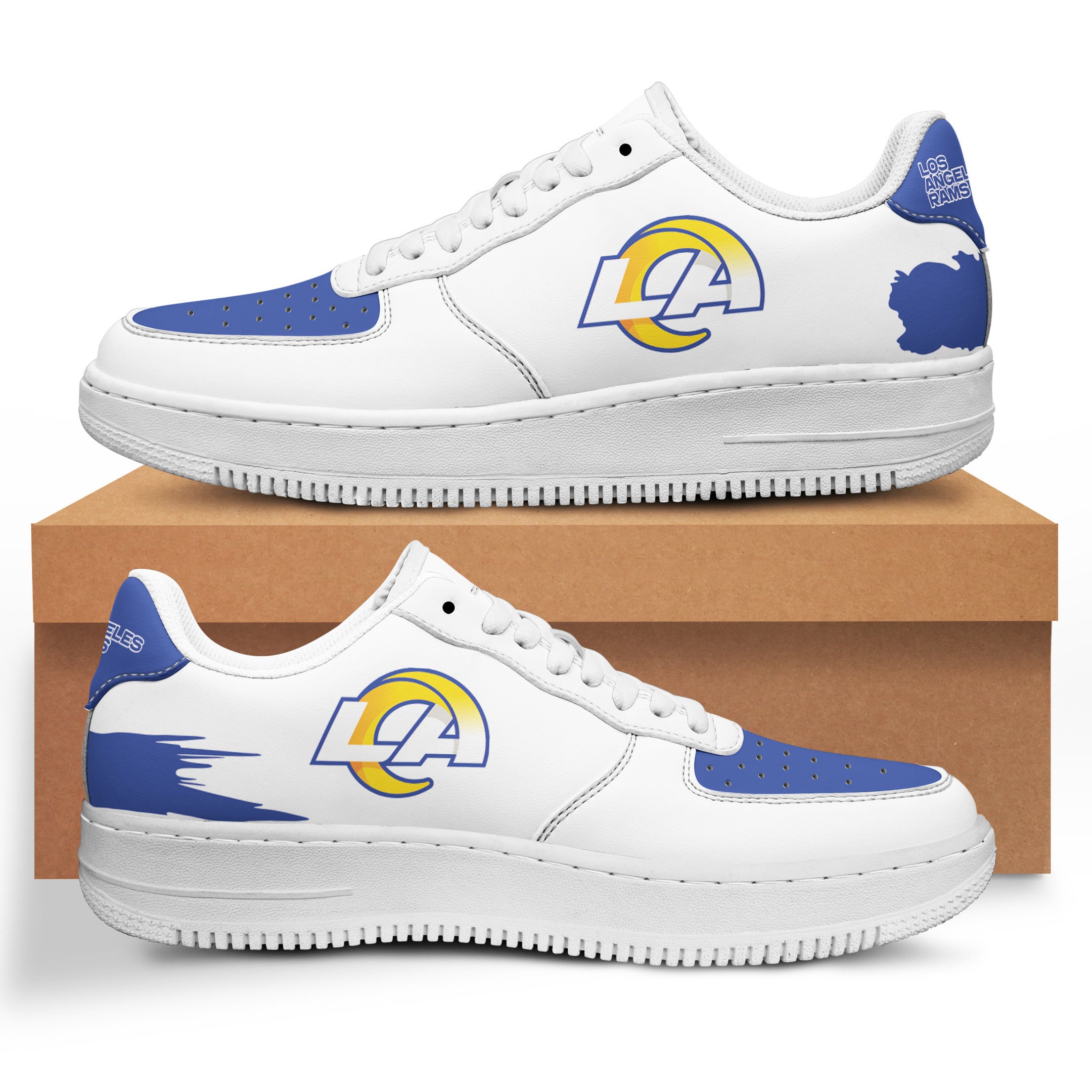 ideafootwear los angeles rams nfl air low top sneakers shoes for men and women 8949 eclxh