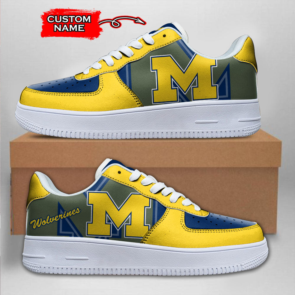 ideafootwear michigan wolverines ncaa air low top sneakers shoes for men and women 4257 te7lo