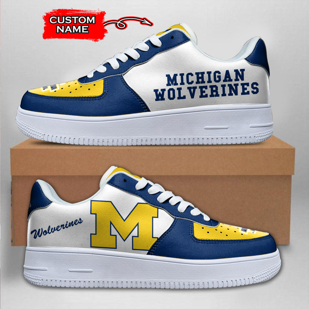 ideafootwear michigan wolverines ncaa air low top sneakers shoes for men and women 5624 jkjv2