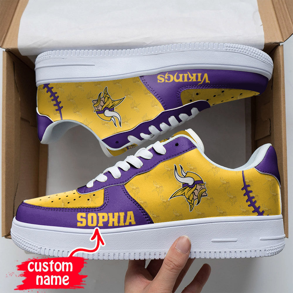 ideafootwear minnesota vikings nfl air low top sneakers shoes for men and women 7485 7bui8