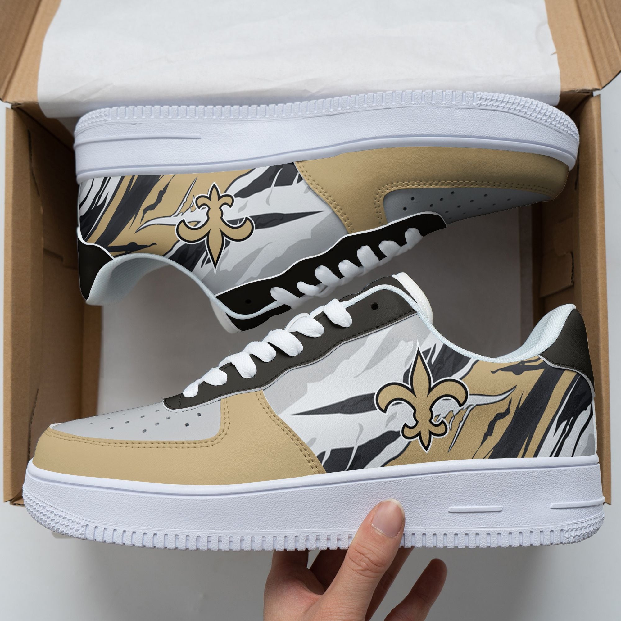 ideafootwear new orleans saints nfl air low top sneakers shoes for men and women 4822 zprkl