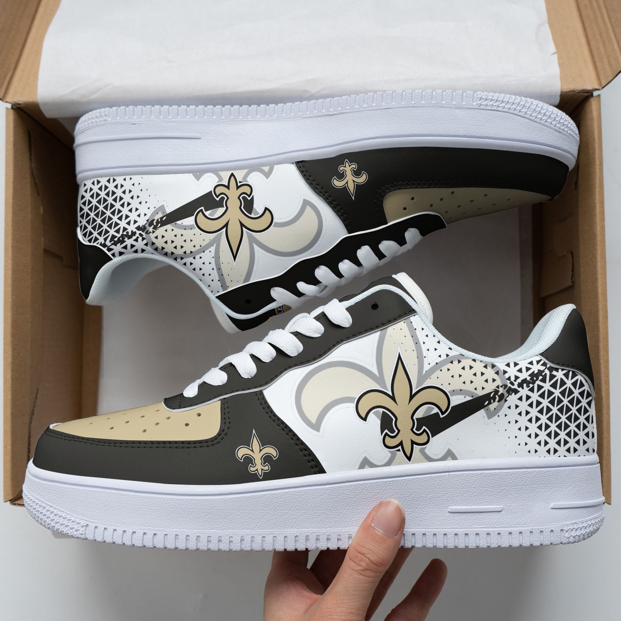 ideafootwear new orleans saints nfl air low top sneakers shoes for men and women 8584 wffgi