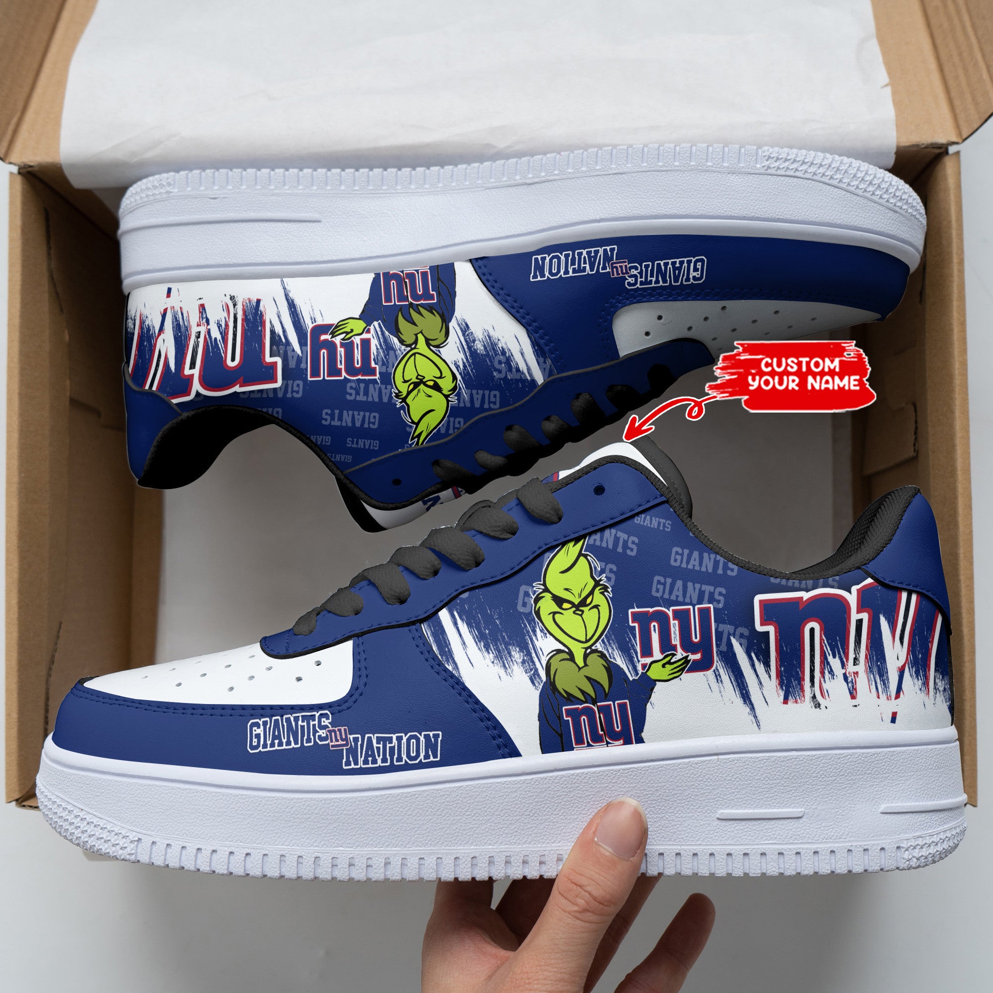 ideafootwear new york giants nfl air low top sneakers shoes for men and women 9865 cfthh