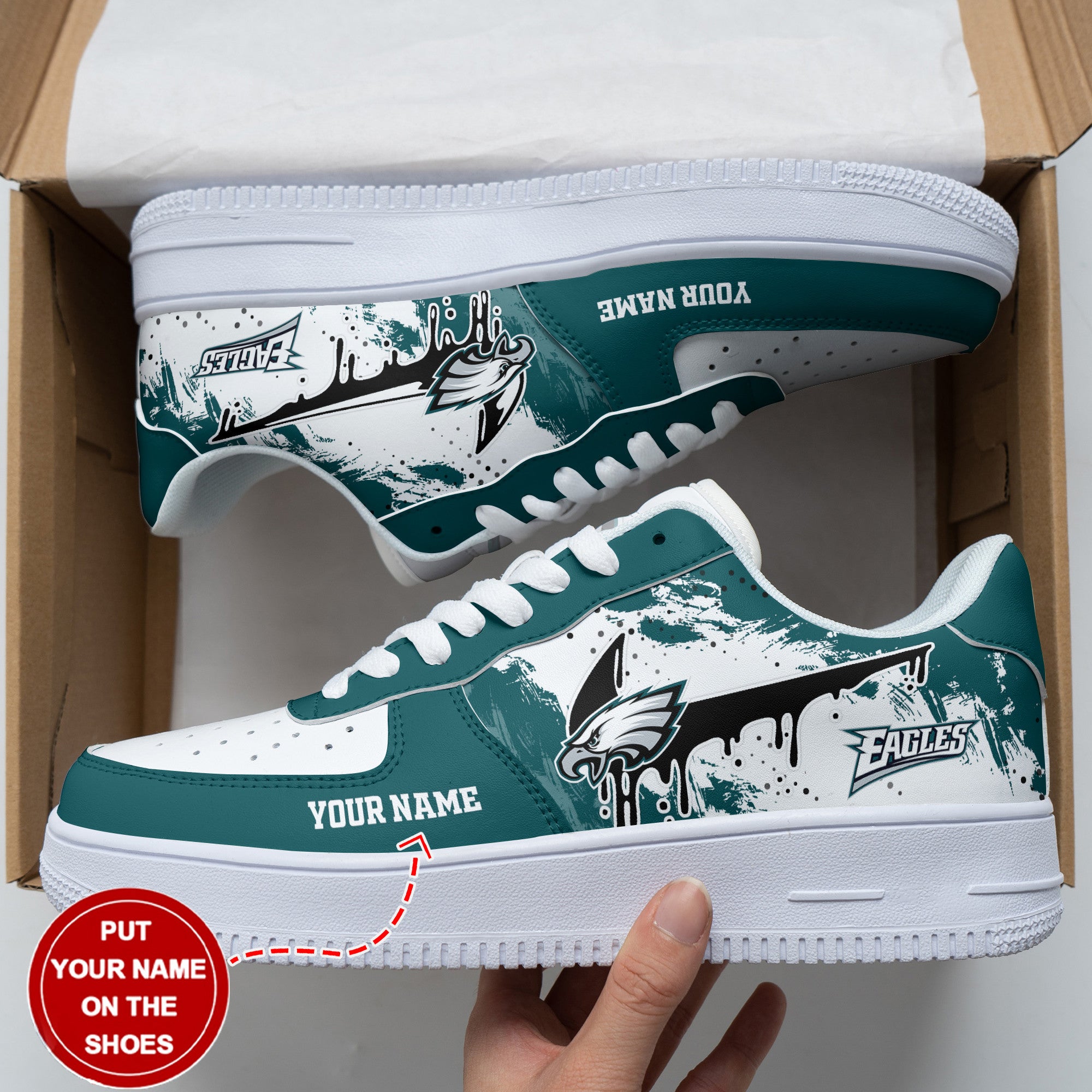 ideafootwear philadelphia eagles nfl air low top sneakers shoes for men and women 3482 yiyos