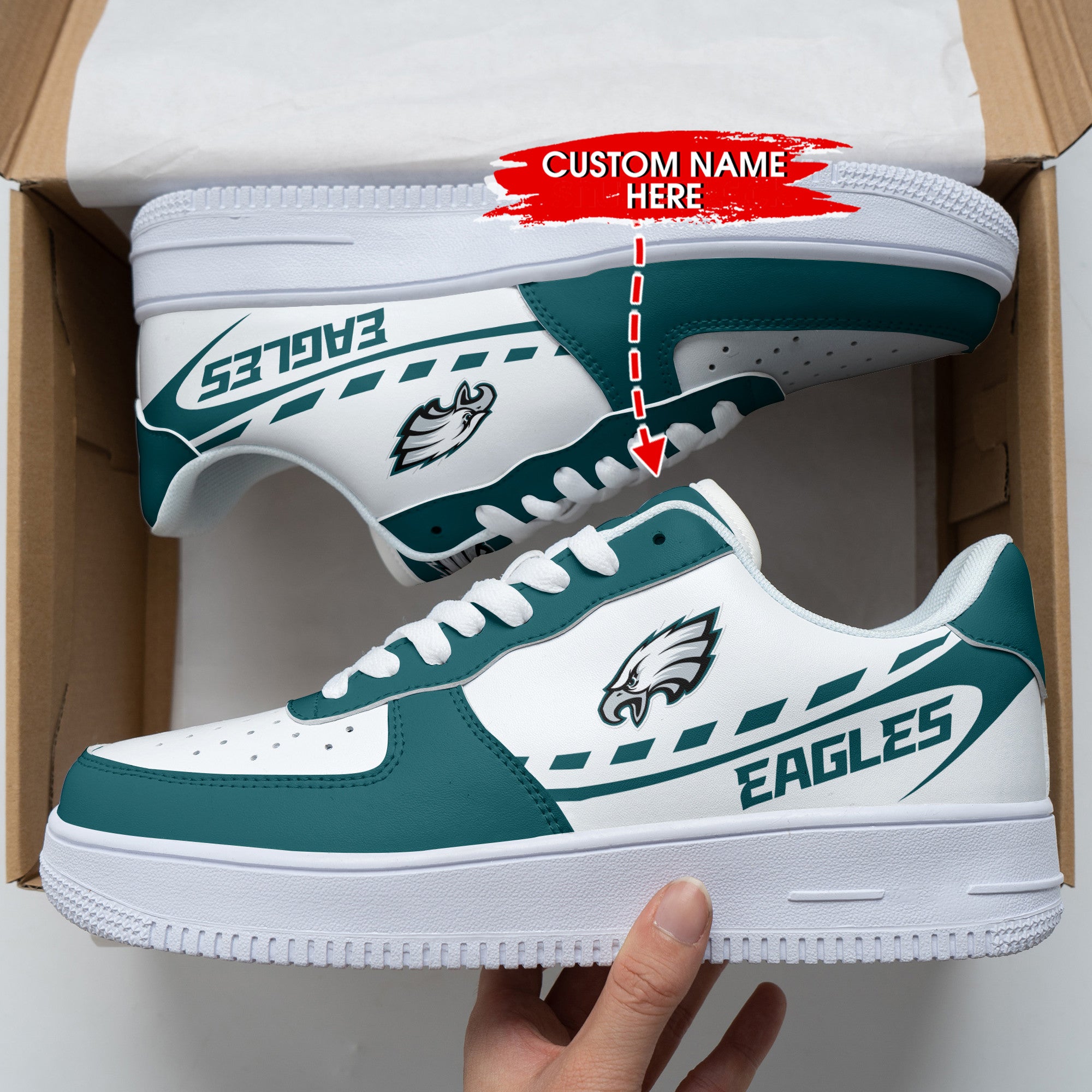 ideafootwear philadelphia eagles nfl air low top sneakers shoes for men and women 9512 yjaiw