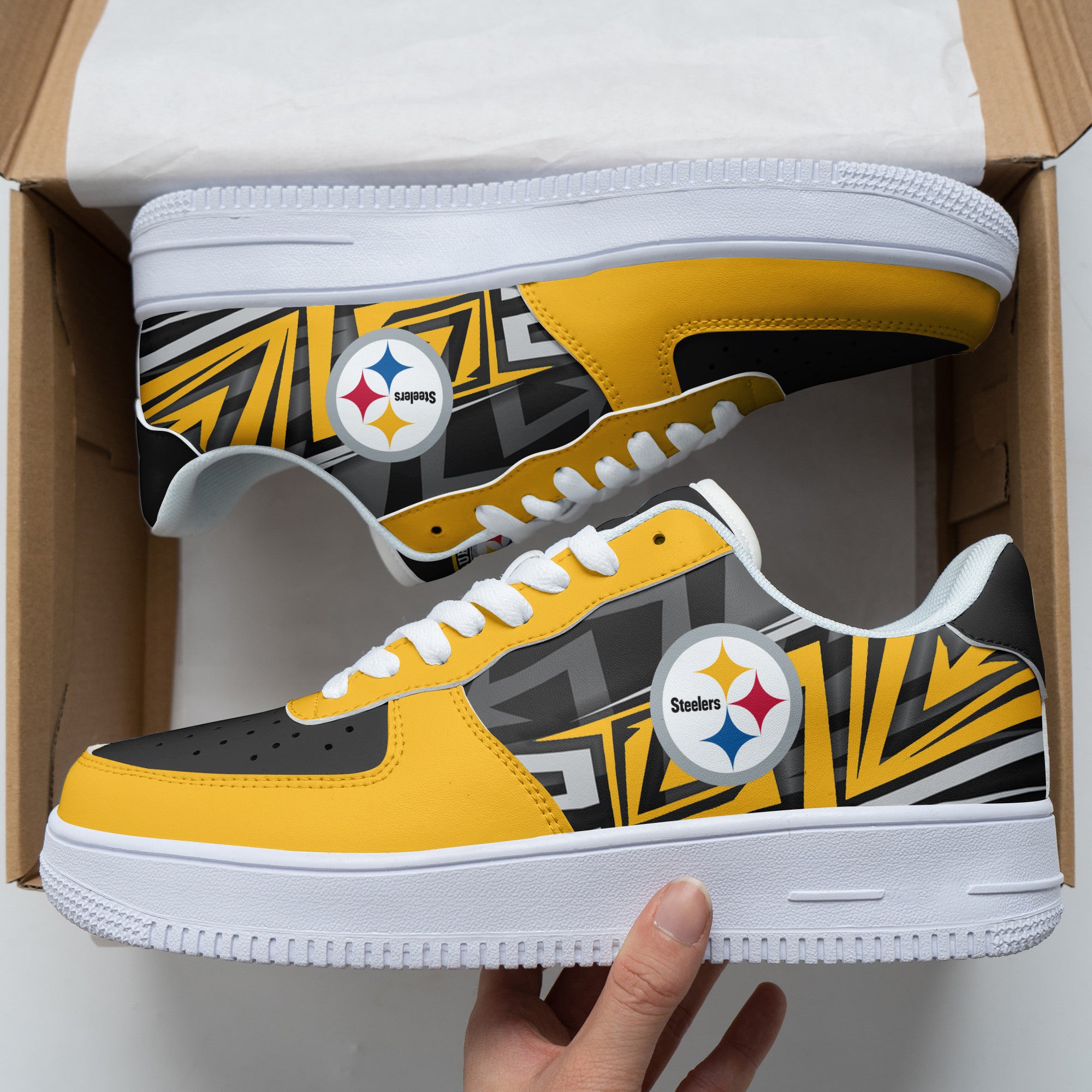 ideafootwear pittsburgh steelers nfl air low top sneakers shoes for men and women 1068 4ph7c