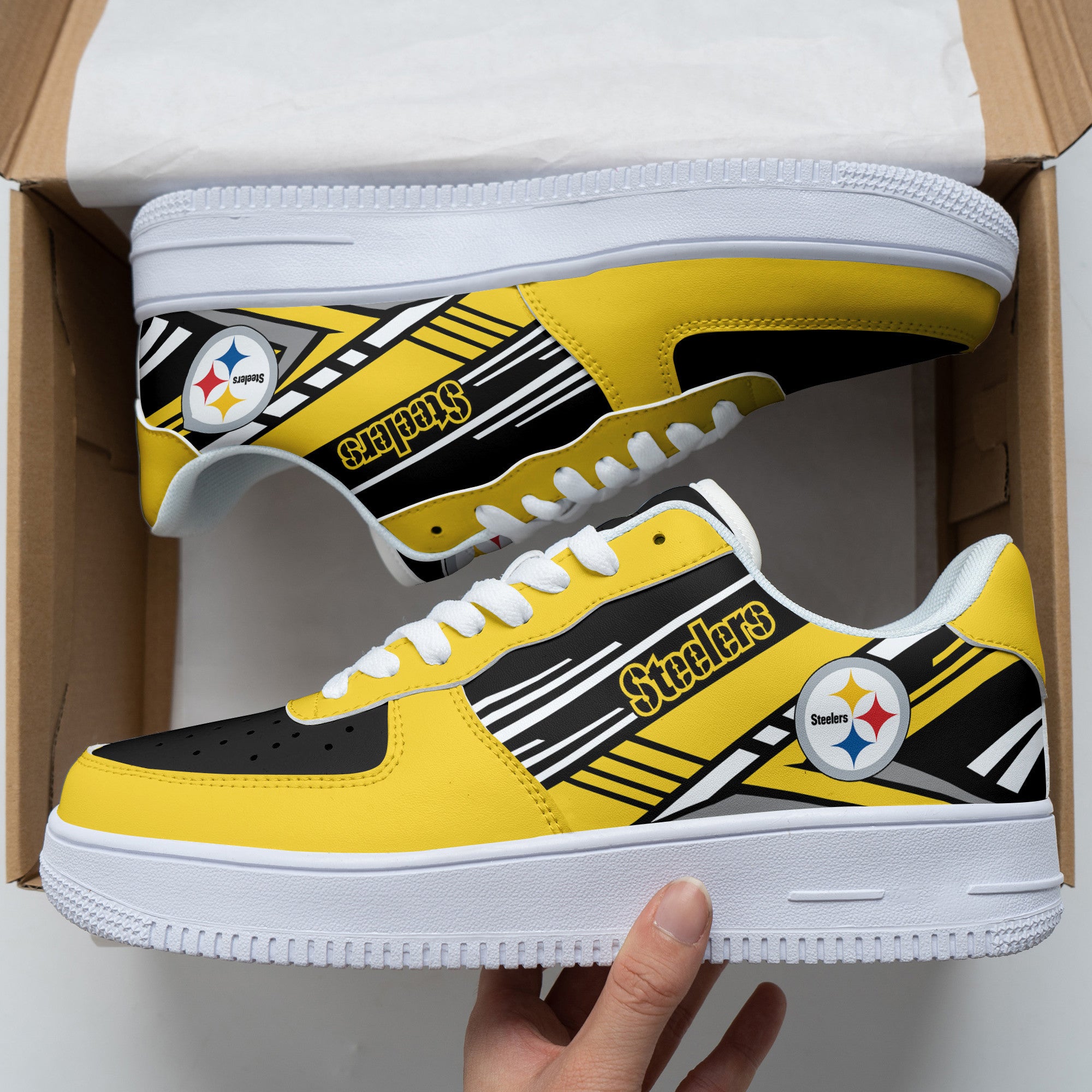 ideafootwear pittsburgh steelers nfl air low top sneakers shoes for men and women 1209 9rhgk