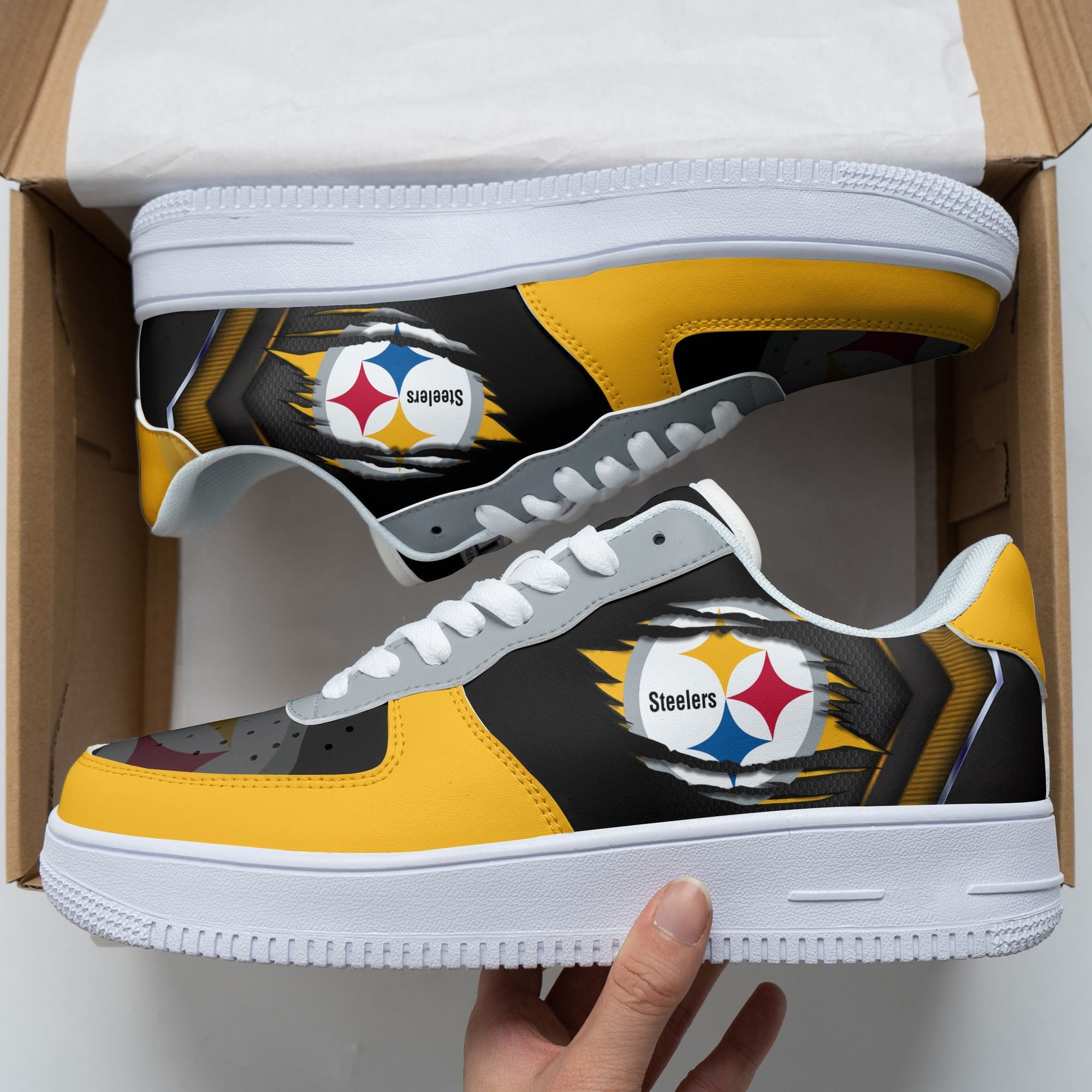 ideafootwear pittsburgh steelers nfl air low top sneakers shoes for men and women 2151 mefc4