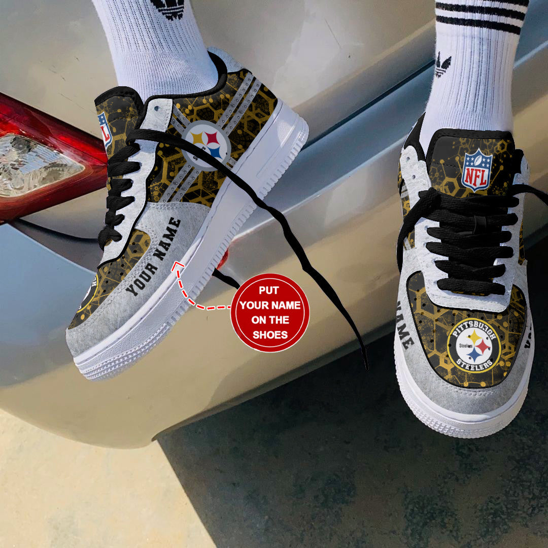 ideafootwear pittsburgh steelers nfl air low top sneakers shoes for men and women 5307 u4b0p