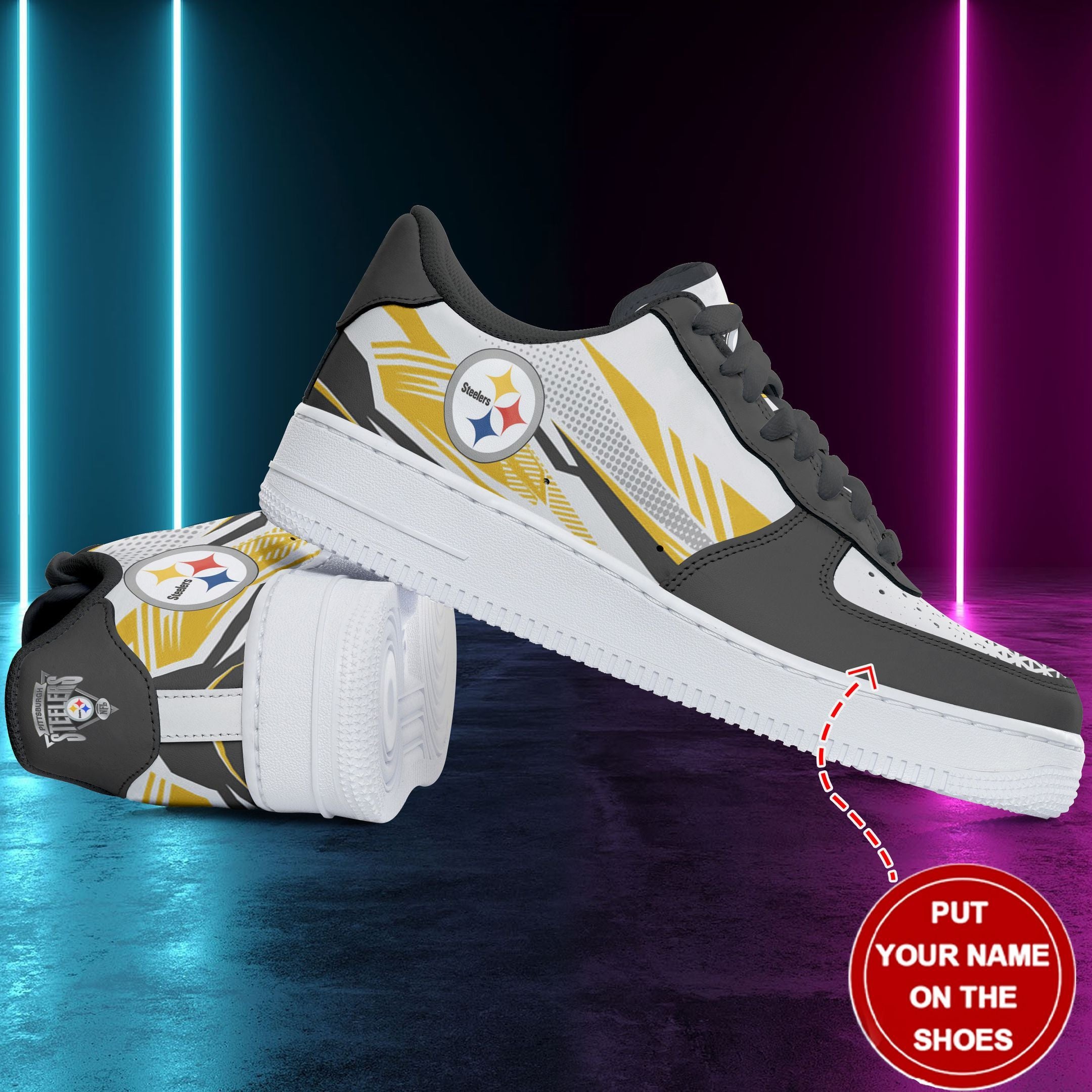 ideafootwear pittsburgh steelers nfl air low top sneakers shoes for men and women 5771 s3ldm