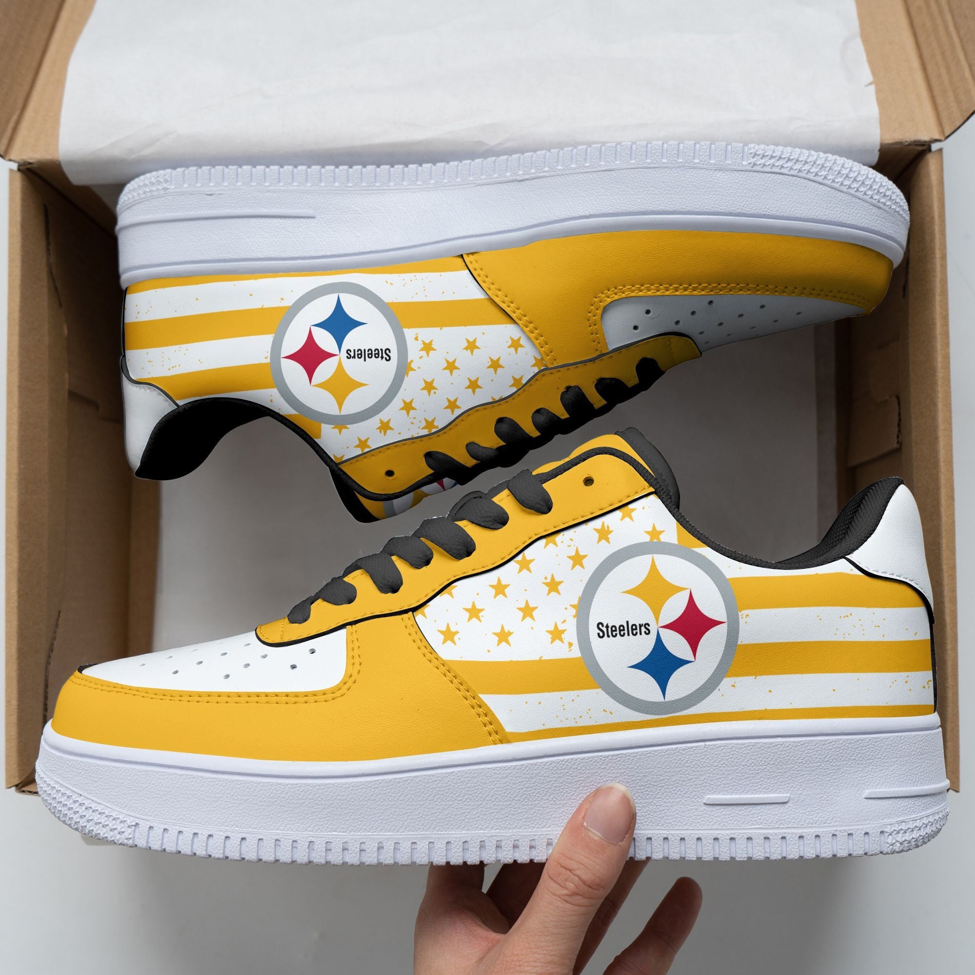 ideafootwear pittsburgh steelers nfl air low top sneakers shoes for men and women 5950 u04iq