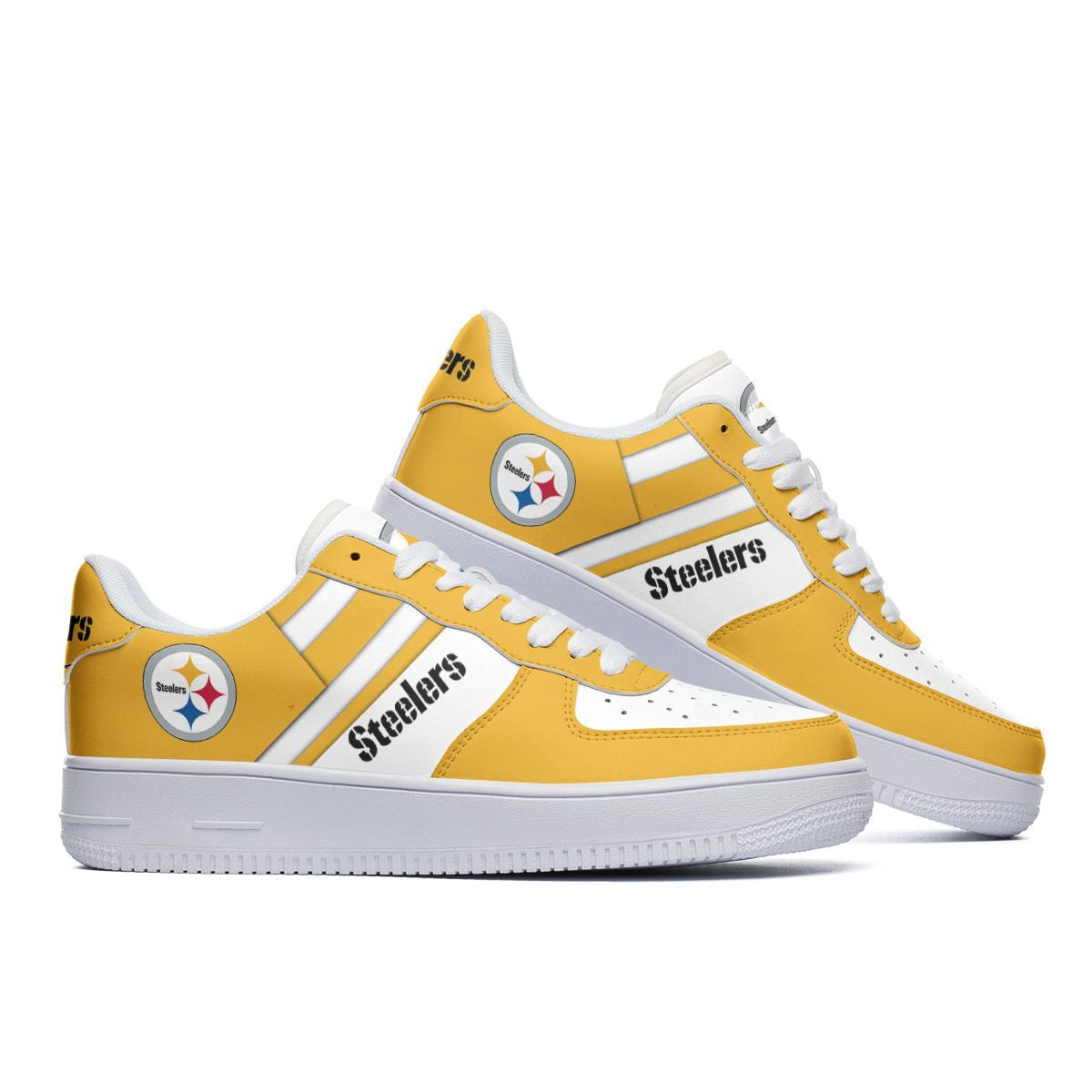 ideafootwear pittsburgh steelers nfl air low top sneakers shoes for men and women 6371 h0osq