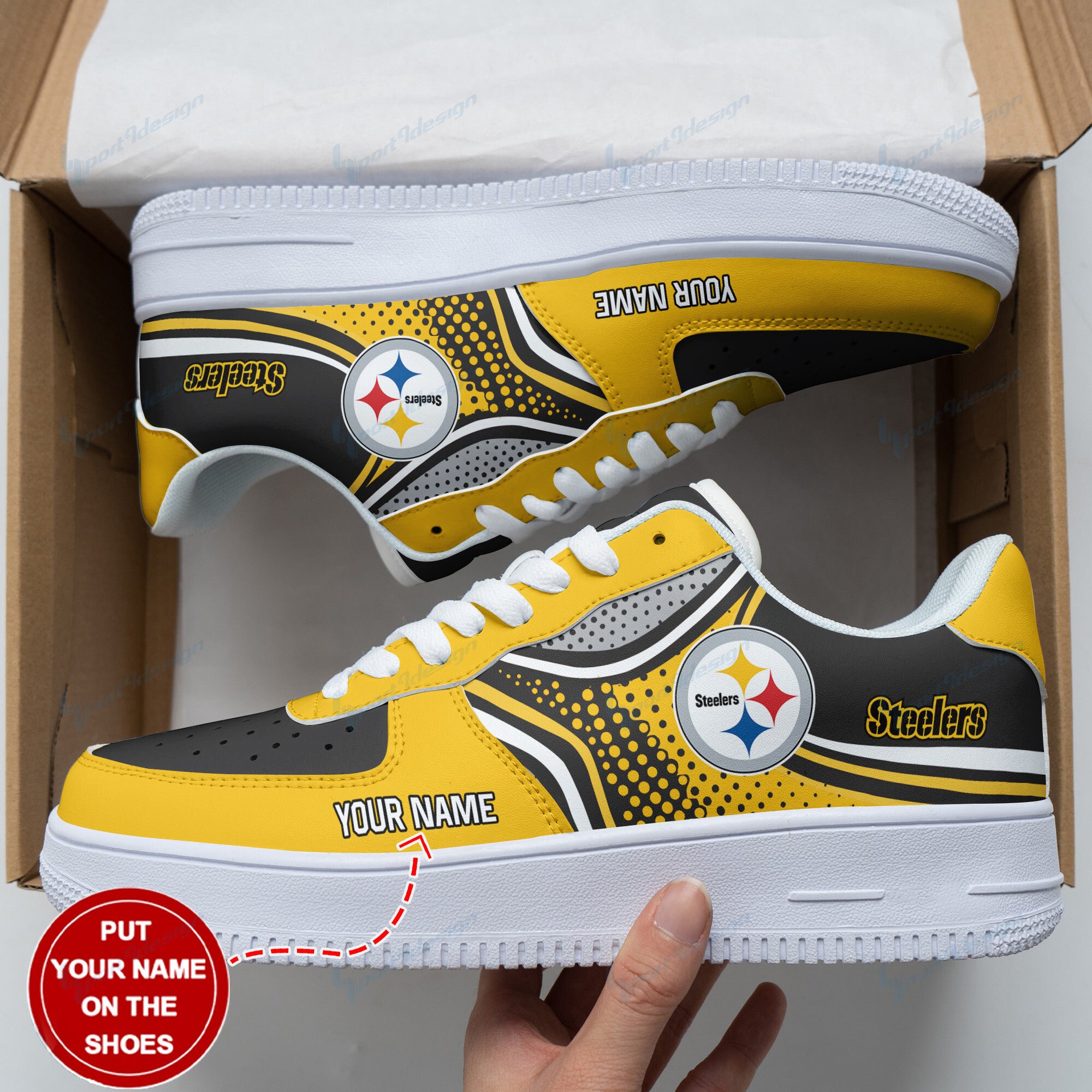 ideafootwear pittsburgh steelers nfl air low top sneakers shoes for men and women 7795 yynmc