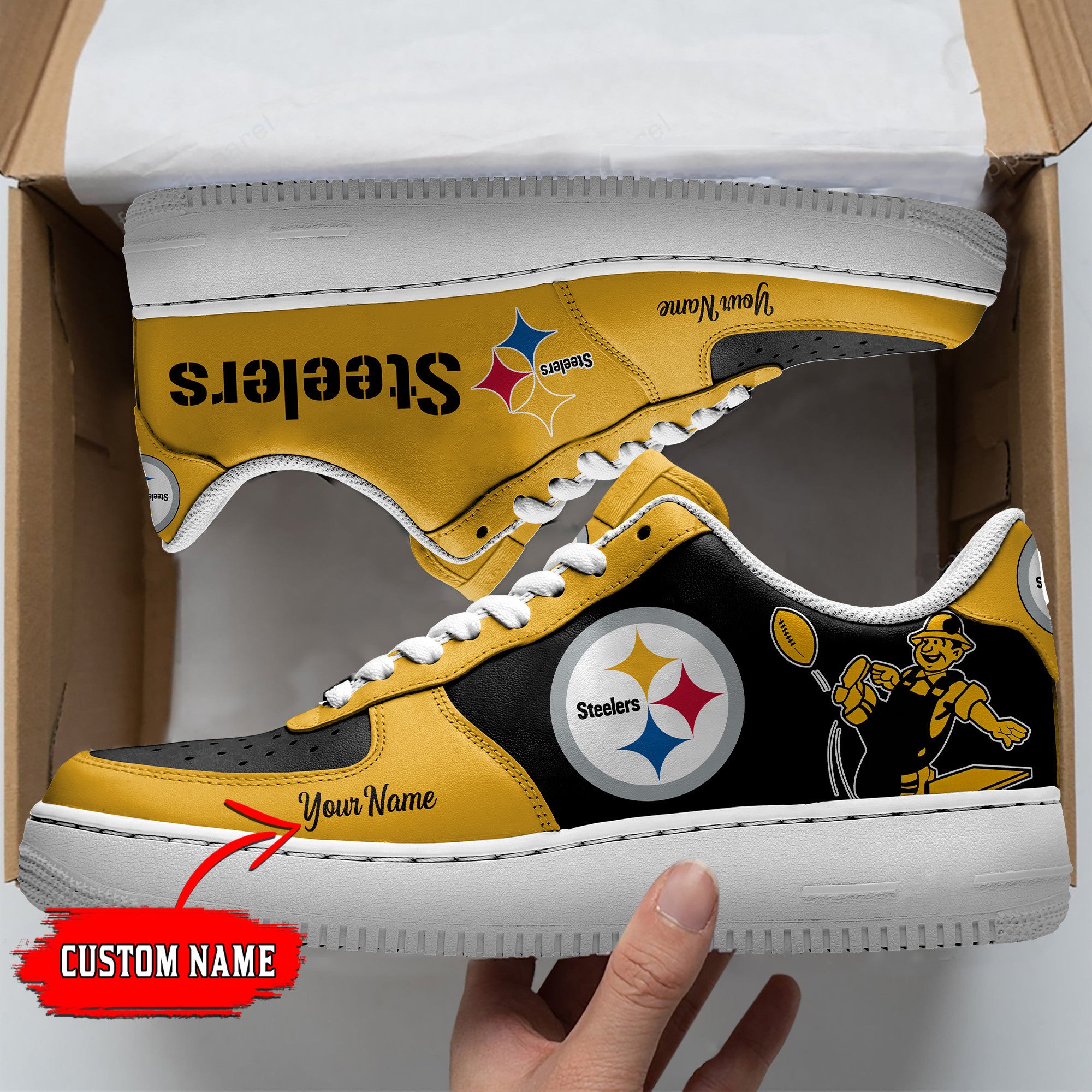 ideafootwear pittsburgh steelers nfl air low top sneakers shoes for men and women 8778 uyhgm