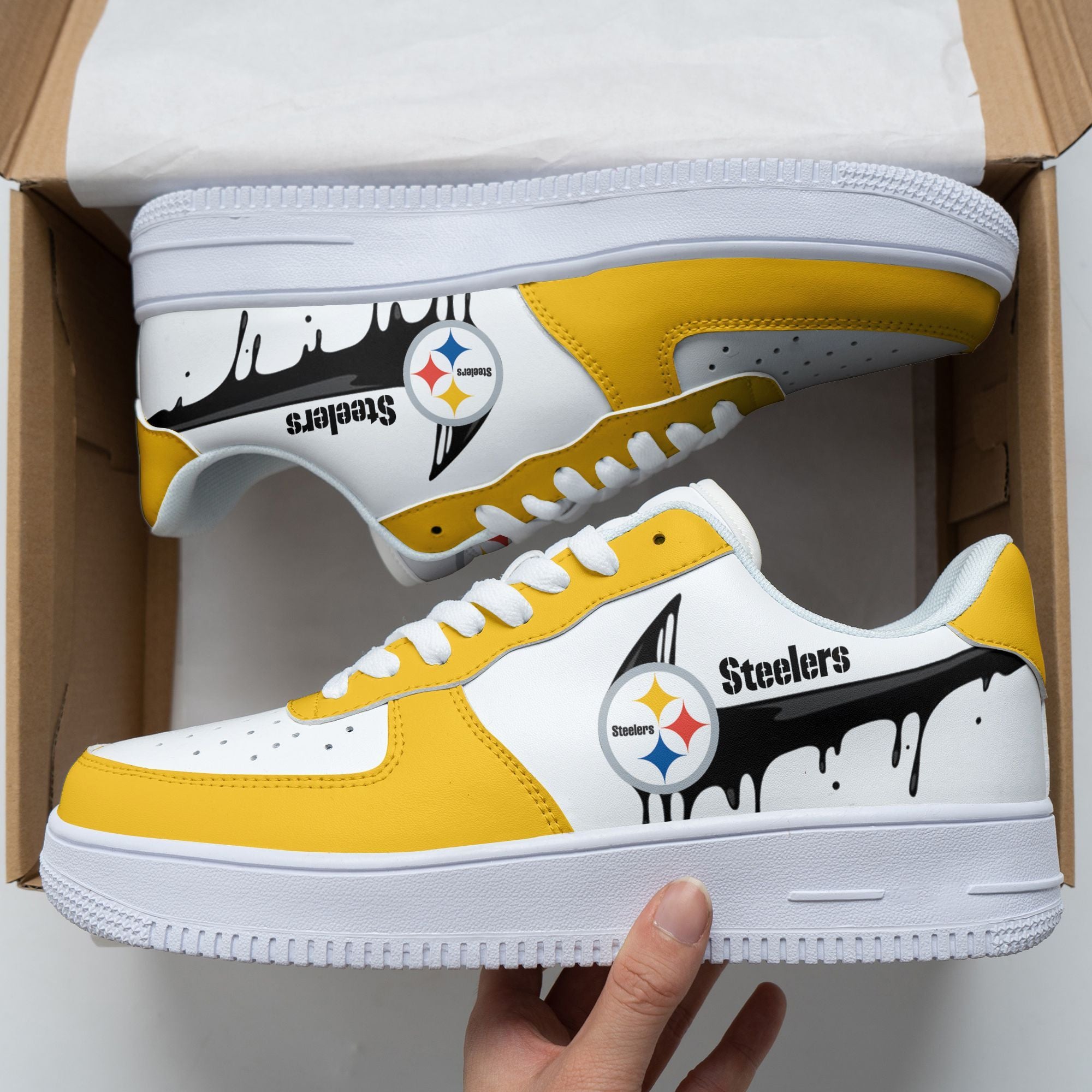 ideafootwear pittsburgh steelers nfl air low top sneakers shoes for men and women 9591 uykfc