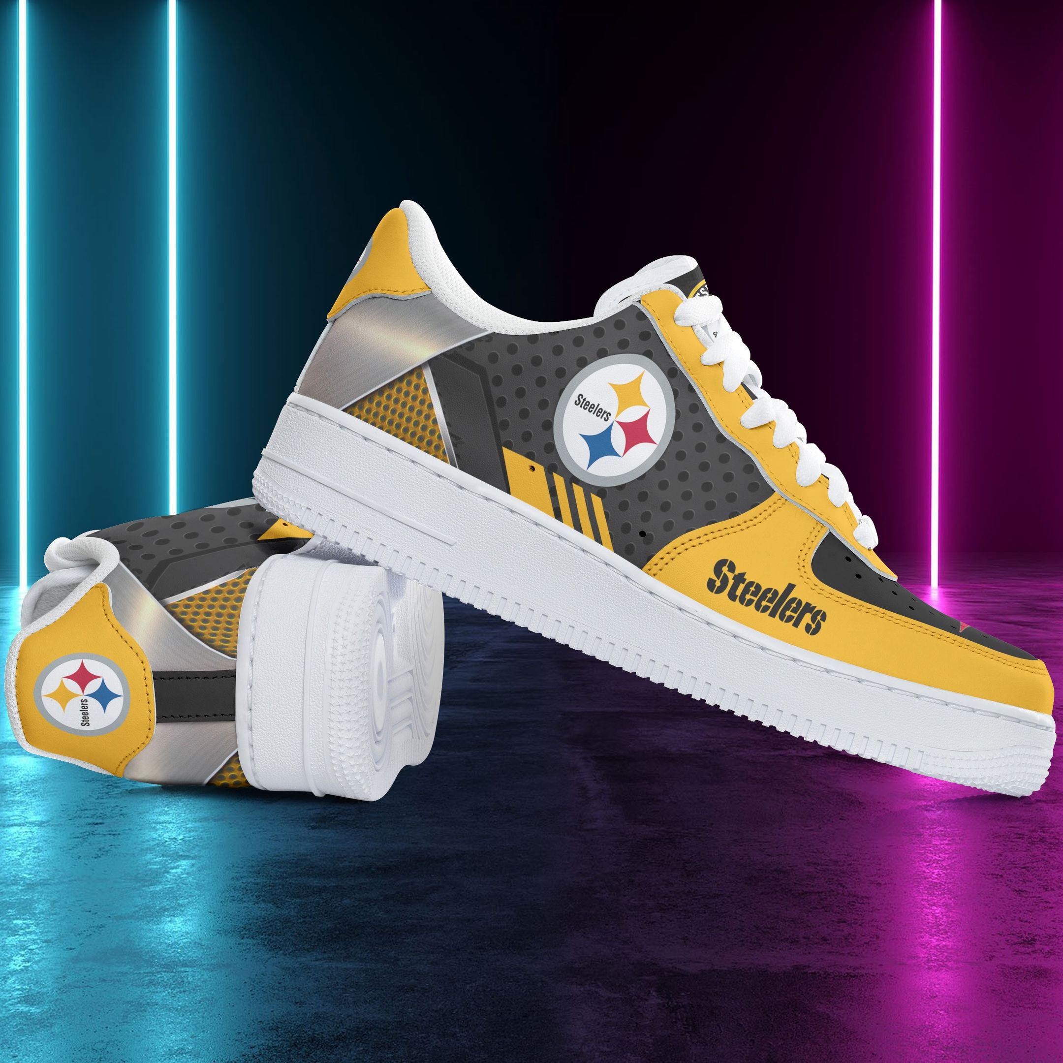 ideafootwear pittsburgh steelers nfl air low top sneakers shoes for men and women 9952 bj1z9