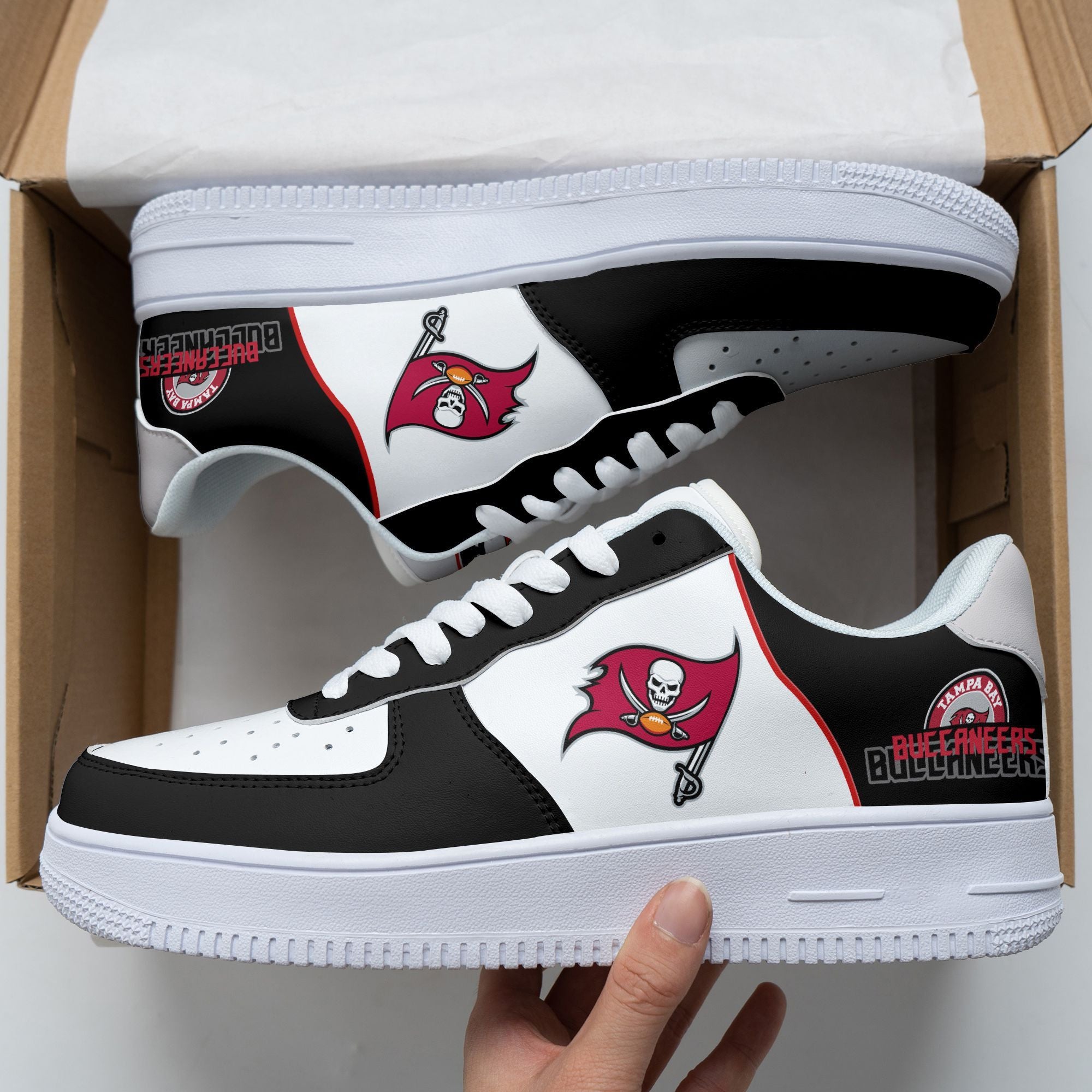 ideafootwear tampa bay buccaneers nfl air low top sneakers shoes for men and women 1765 srgsg