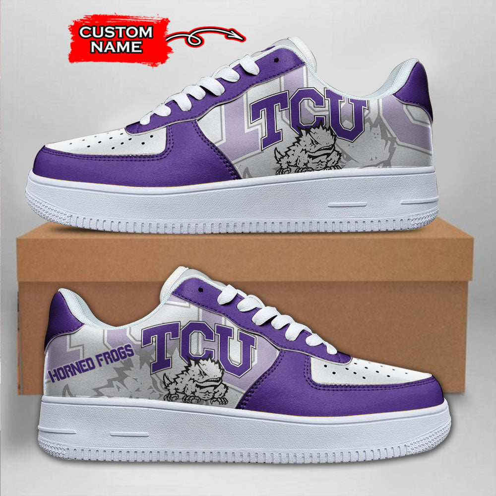 ideafootwear tcu horned frogs ncaa air low top sneakers shoes for men and women 9840 zb76a