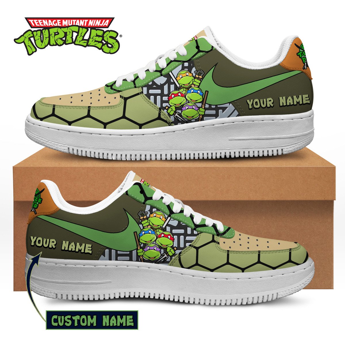 ideafootwear teenage mutant ninja turtles air low top sneakers shoes for men and women 9234 bxuzp