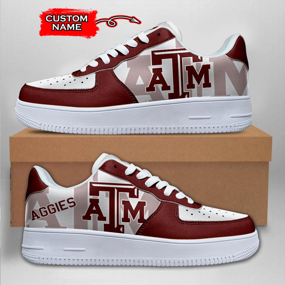 ideafootwear texas a 26ampm aggies ncaa air low top sneakers shoes for men and women 1864 lv75z