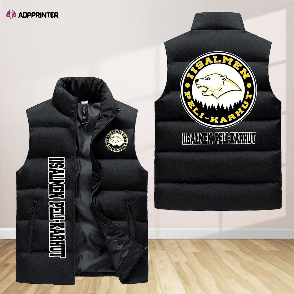 iisalmen peli karhut sleeveless puffer jacket custom for fans spj0371