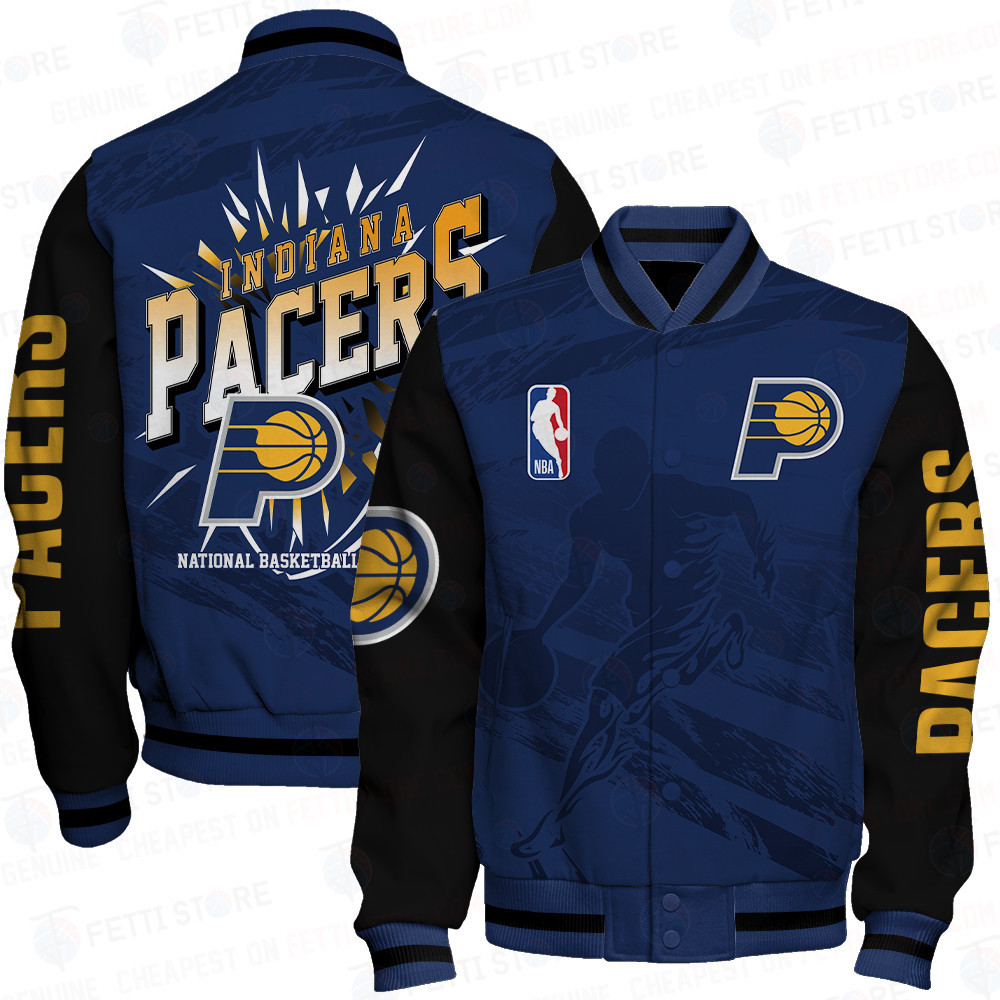 indiana pacers nba print baseball varsity jacket baseball jacket all over print sfat v27 ayt6d