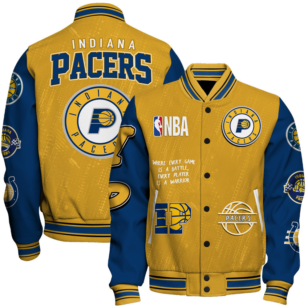 indiana pacers team logo nba 2024 baseball varsity jacket baseball jacket all over print sfat v13 if69k