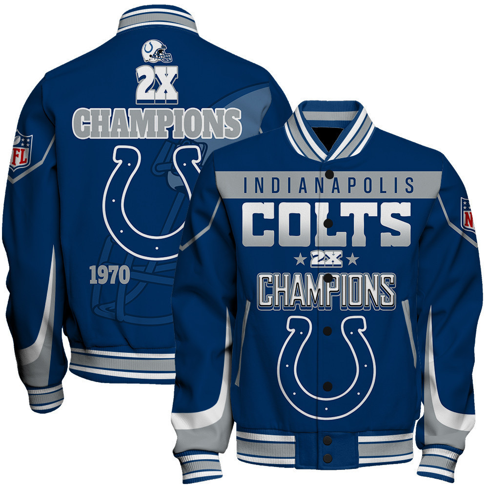 indianapolis colts 2x super bowl champions baseball varsity jacket baseball jacket all over print ew0wf