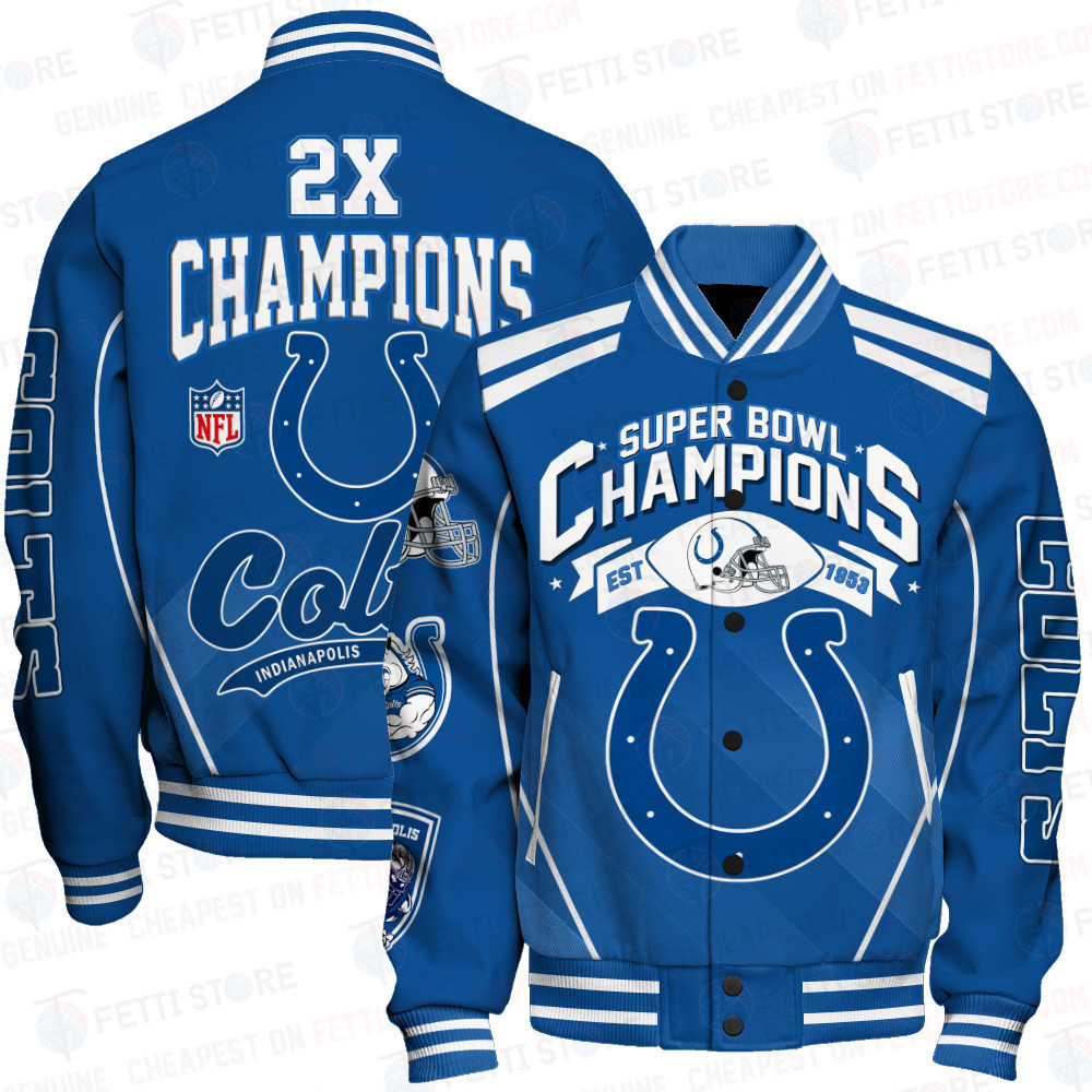 indianapolis colts nfl champions baseball varsity jacket baseball jacket all over print v7nxg