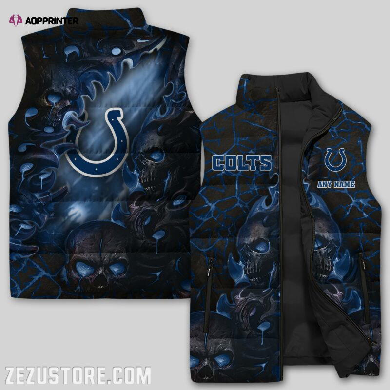 indianapolis colts nfl sleeveless puffer jacket custom for fans gifts 15