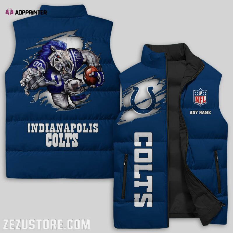 indianapolis colts nfl sleeveless puffer jacket custom for fans gifts 5