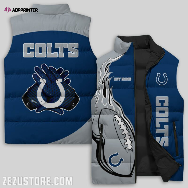 indianapolis colts nfl sleeveless puffer jacket custom for fans gifts 7