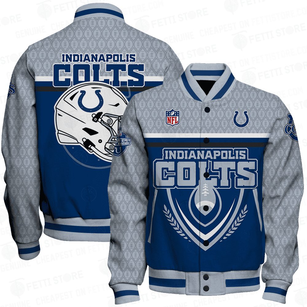 indianapolis colts traditional football pattern baseball varsity jacket baseball jacket all over print ejuyj