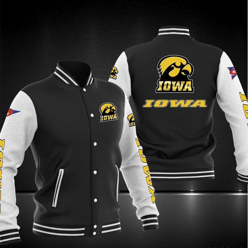 iowa hawkeyes ncaa baseball varsity jacket baseball jacket all over print hgrqn