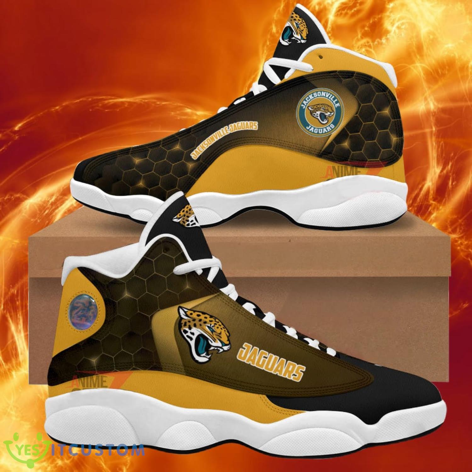 jacksonville jaguars air jordan 13 sneakers nfl custom sport shoes