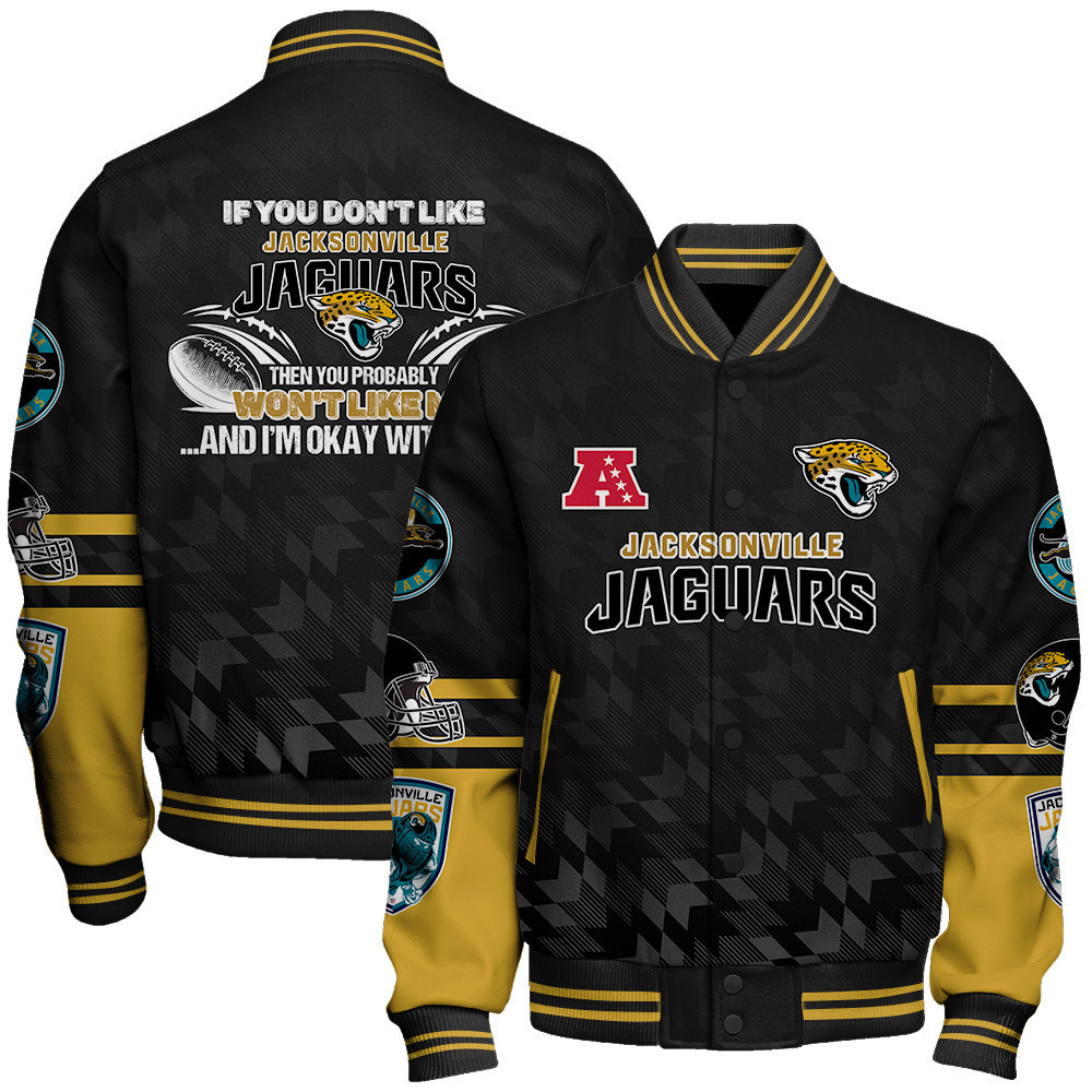 jacksonville jaguars nfl 2024 american football conference unisex baseball varsity jacket baseball jacket all over print v12 i4wct