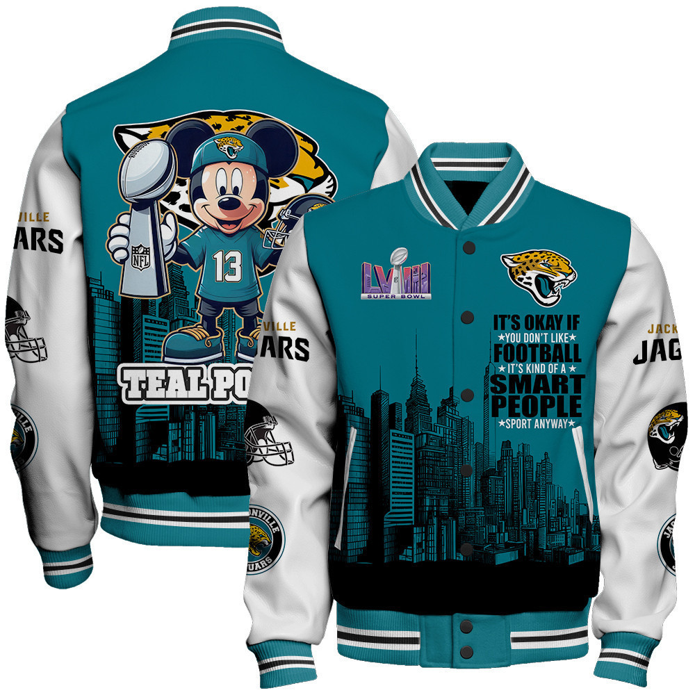 jacksonville jaguars nfl baseball varsity jacket baseball jacket all over print stm v5 c0wdk