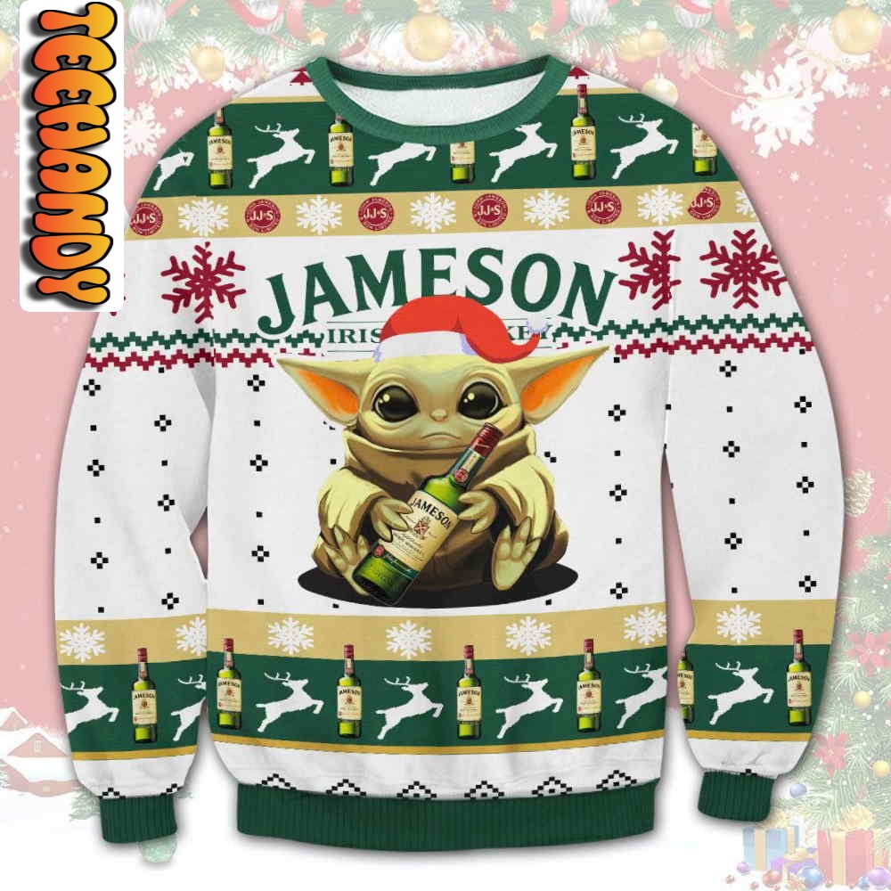 jameson yoda ugly christmas sweater10990