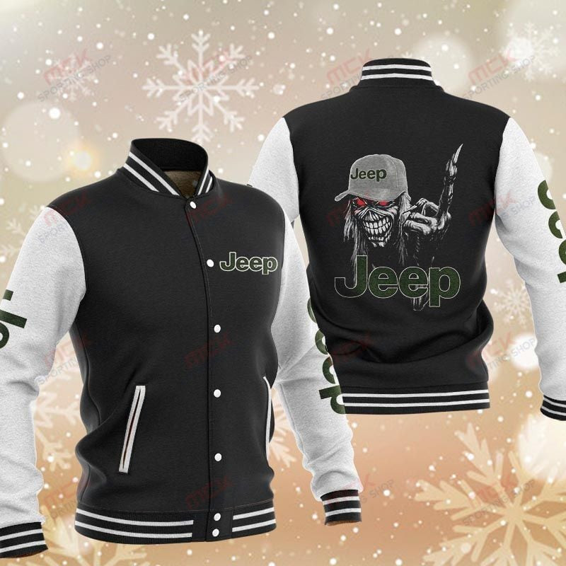 jeep skeleton baseball varsity jacket baseball jacket all over print uzrab